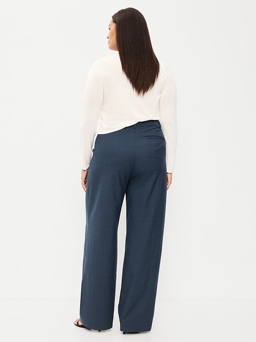 Image number 9 showing, High-Waisted Taylor Trouser Wide-Leg Pants