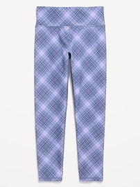 Image number 5 showing, High-Waisted PowerSoft 7/8-Length Side-Pocket Leggings for Girls