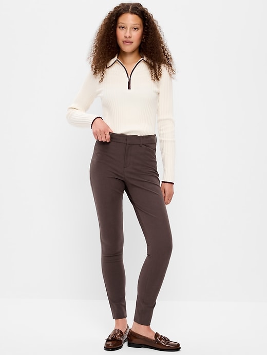 Image number 1 showing, High-Waisted Pixie Skinny Ankle Pants