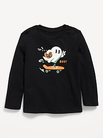 Image number 1 showing, Long-Sleeve Unisex Graphic T-Shirt for Toddler