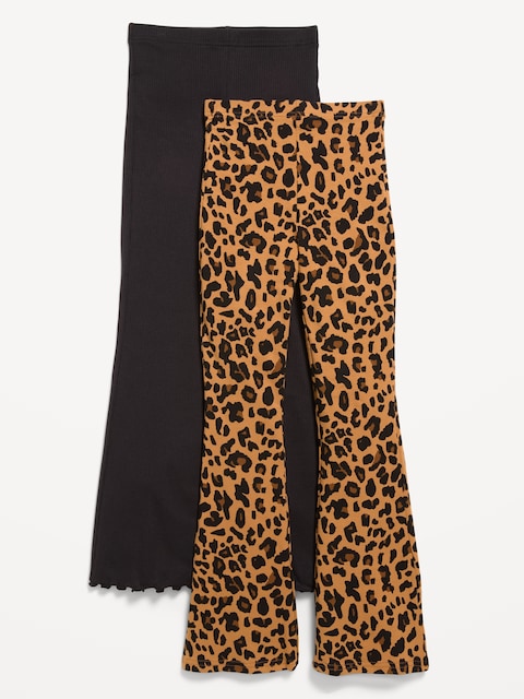 Full-Length Flared Leggings 2-Pack for Girls