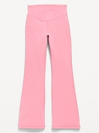 Image number 1 showing, High-Waisted PowerChill Crossover Flared Leggings for Girls