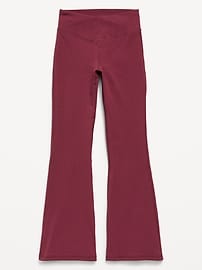 Image number 2 showing, High-Waisted PowerChill Crossover Flared Leggings for Girls