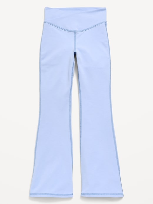 Image number 2 showing, High-Waisted PowerChill Crossover Flared Leggings for Girls