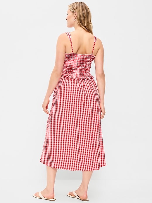 Image number 8 showing, Fit & Flare Smocked-Bodice Midi Dress