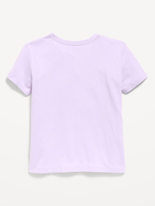 Image number 2 showing, Softest Short-Sleeve Heart-Pocket T-Shirt for Girls