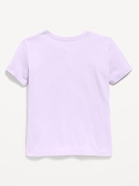 Image number 2 showing, Softest Short-Sleeve Heart-Pocket T-Shirt for Girls