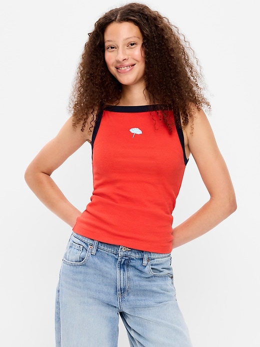 Image number 1 showing, Snug Apron-Neck Tank Top