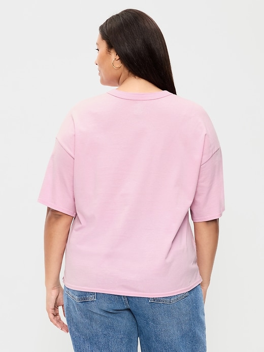 Image number 7 showing, Yosemite National Park™ Crew-Neck Oversized Crop T-Shirt
