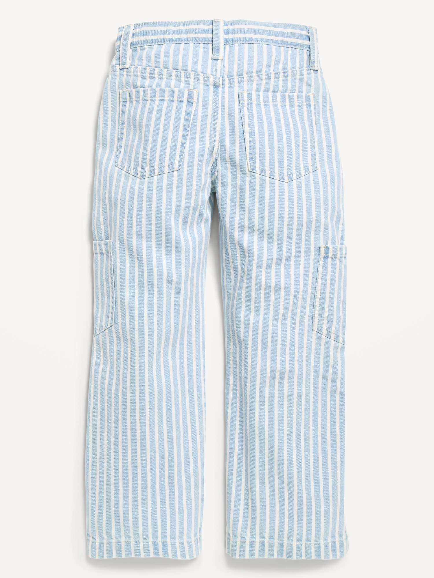 Low-Rise Striped Utility Jeans for Girls