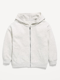 Image number 1 showing, Oversized Fleece Full-Zip Hoodie for Girls