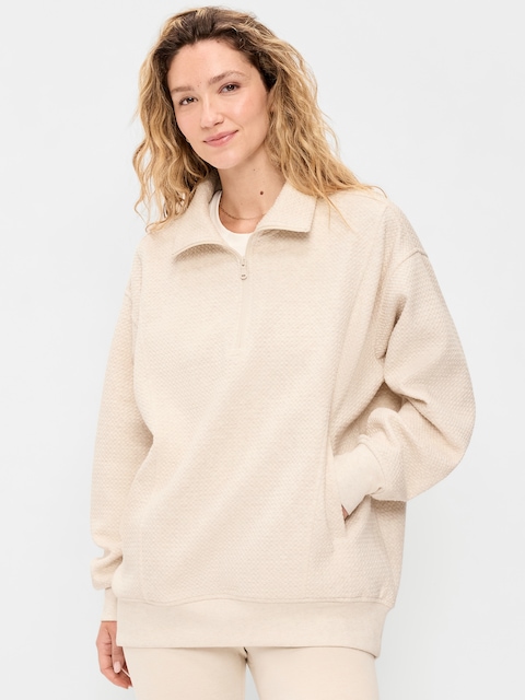 Dynamic Fleece Half-Zip Tunic Sweatshirt
