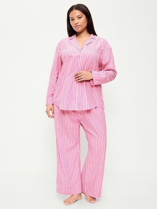 Image number 7 showing, Poplin Pajama Pant Set