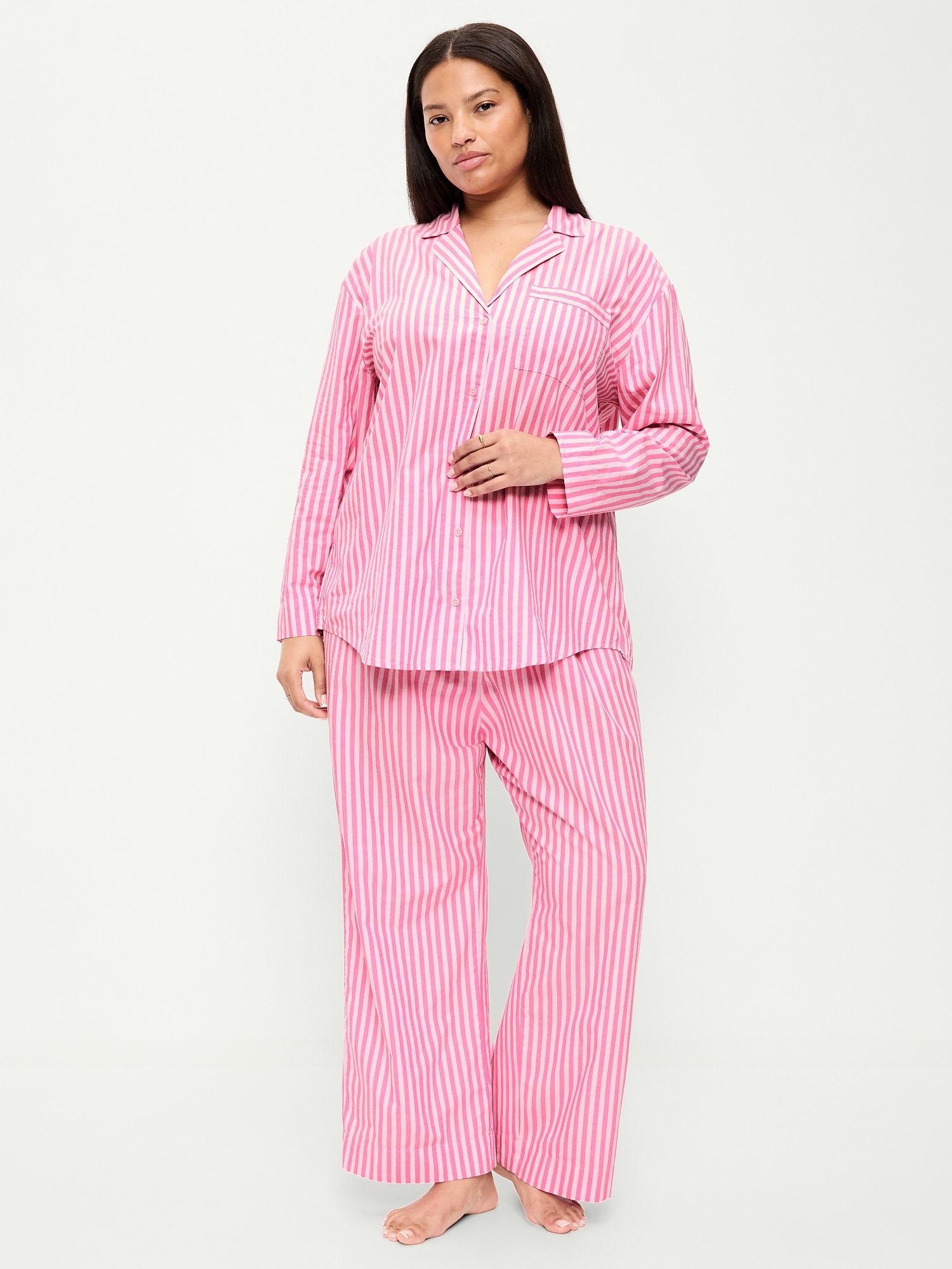 Poplin Pajama Pant Set | Old Navy