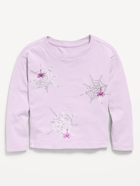 Long-Sleeve Graphic T-Shirt for Toddler Girls