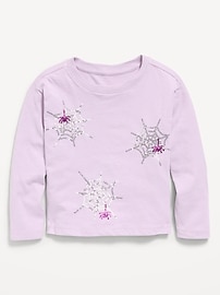 Image number 1 showing, Long-Sleeve Graphic T-Shirt for Toddler Girls