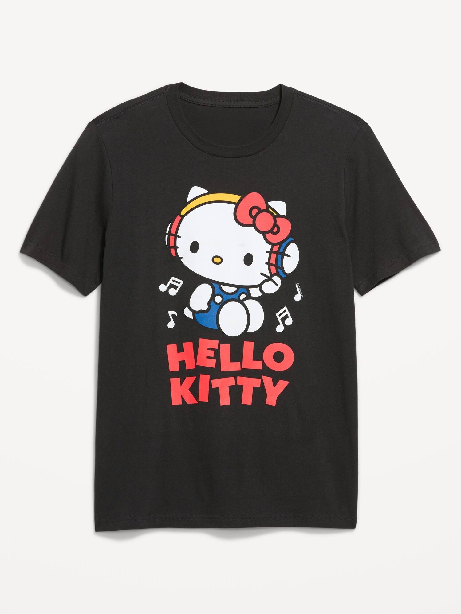 Мужская футболка Old Navy Hello Kitty® T-Shirt, цвет: Чёрный — фото 2
