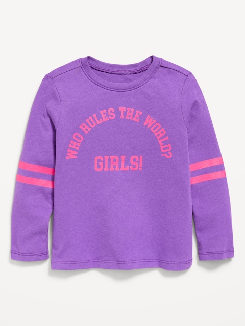 Long-Sleeve Graphic T-Shirt for Toddler Girls