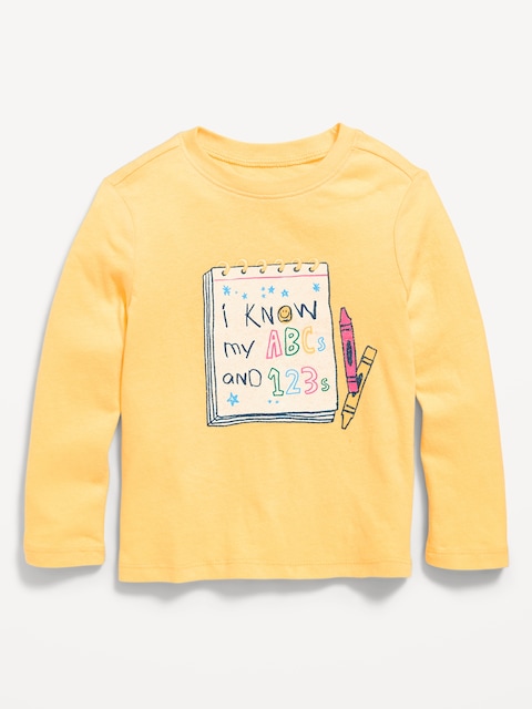 Long-Sleeve Graphic T-Shirt for Toddler Girls