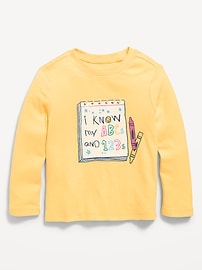 Image number 1 showing, Long-Sleeve Graphic T-Shirt for Toddler Girls
