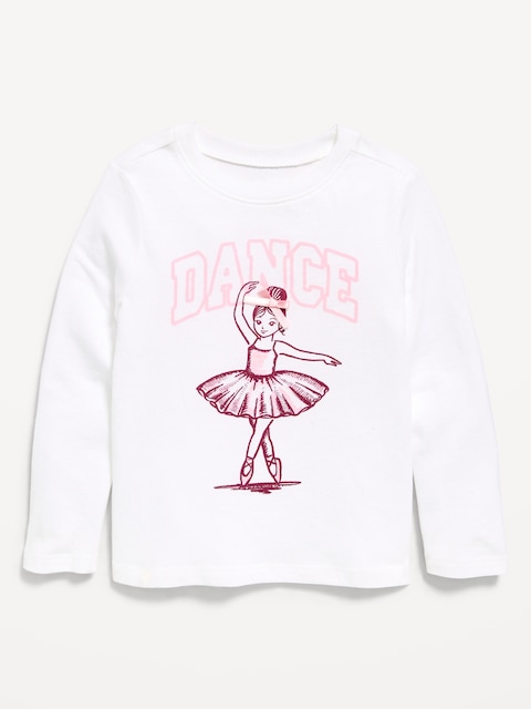 Long-Sleeve Graphic T-Shirt for Toddler Girls