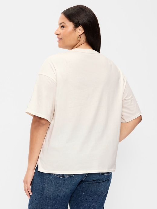 Image number 7 showing, Yellowstone National Park™ Crew-Neck Oversized Crop T-Shirt