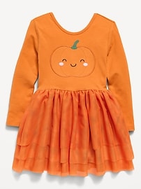 Image number 1 showing, Long-Sleeve Halloween Tutu Dress for Toddler Girls