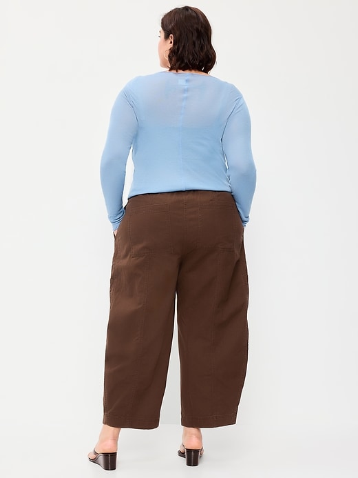 Image number 8 showing, Mid-Rise Pull-On Utility Jeans