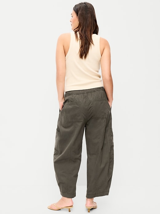 Image number 3 showing, Mid-Rise Pull-On Utility Jeans