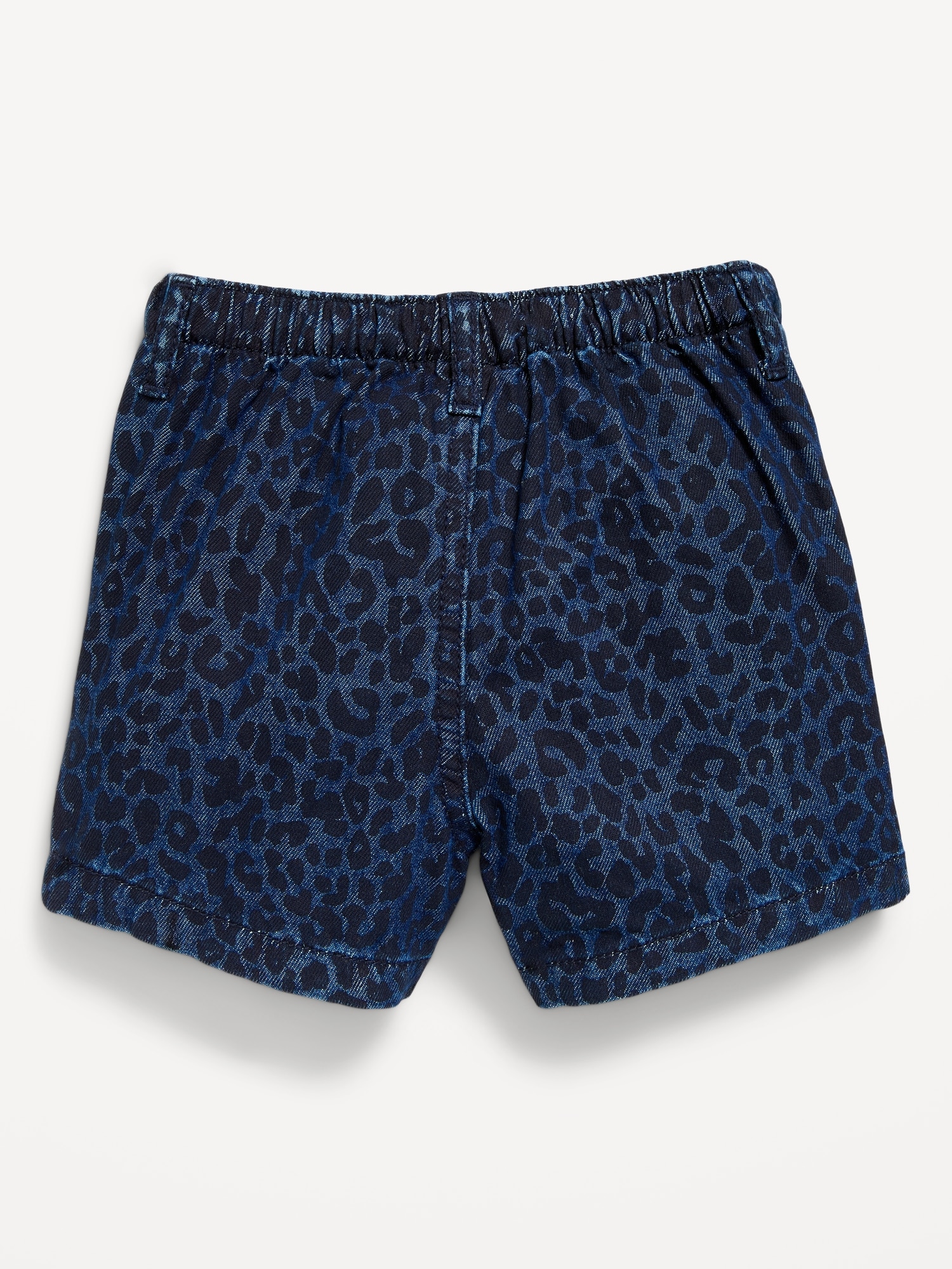 High-Waisted Pleated Denim Skort for Toddler Girls