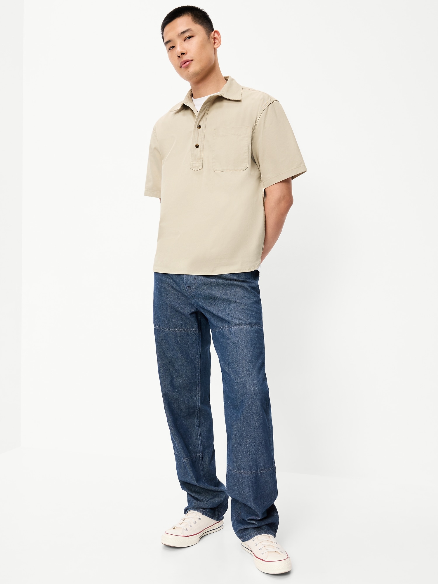 Loose Popover Work Shirt