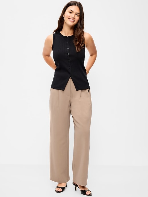 Image number 6 showing, Extra High-Waisted Taylor Wide-Leg Trouser Pants