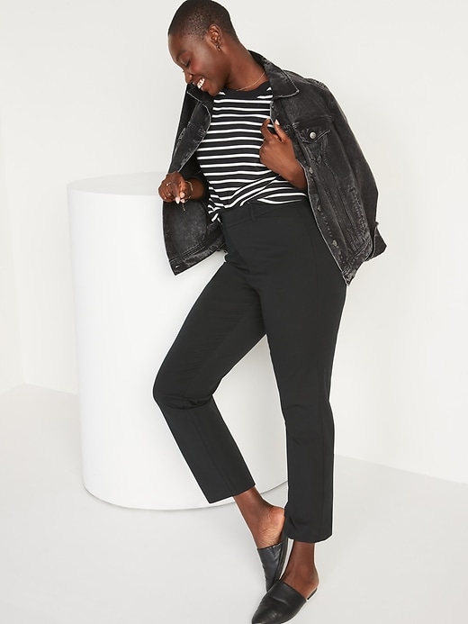 Image number 3 showing, High-Waisted Pixie Straight Pants