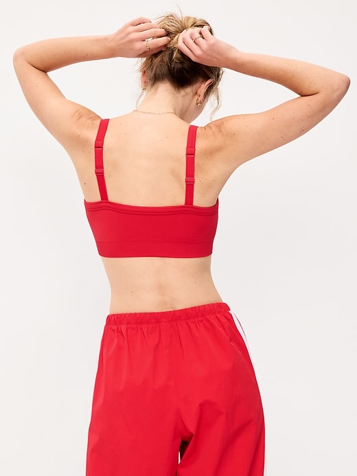 Image number 2 showing, Light Support Fluid Seamless Ribbed Sports Bra