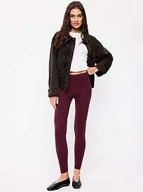 Image number 1 showing, High-Waisted Jersey Fashion Layering Leggings