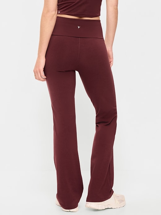 Image number 2 showing, High-Waisted PowerChill Fold-Over Bootcut Leggings