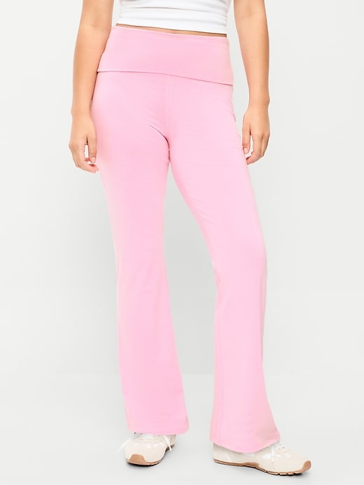 Image number 2 showing, High-Waisted PowerChill Fold-Over Bootcut Leggings