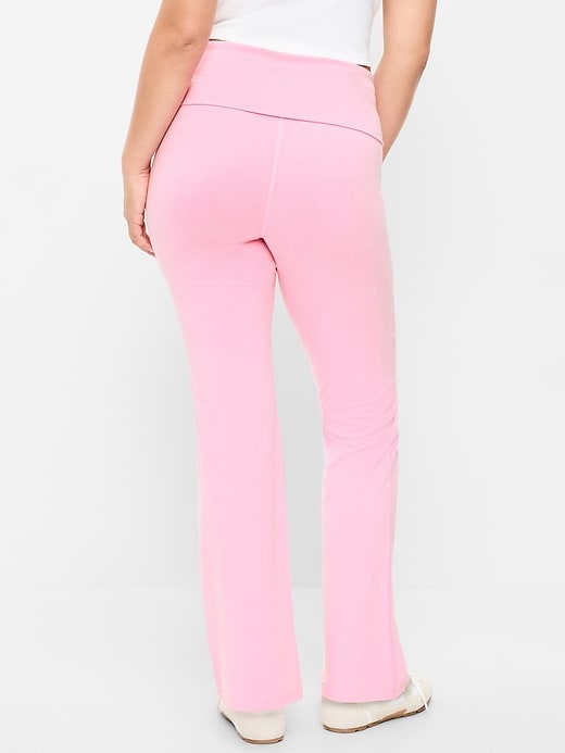 Image number 3 showing, High-Waisted PowerChill Fold-Over Bootcut Leggings