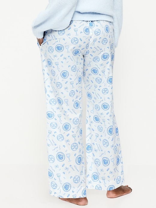 Image number 6 showing, High-Waisted Poplin Pajama Pant