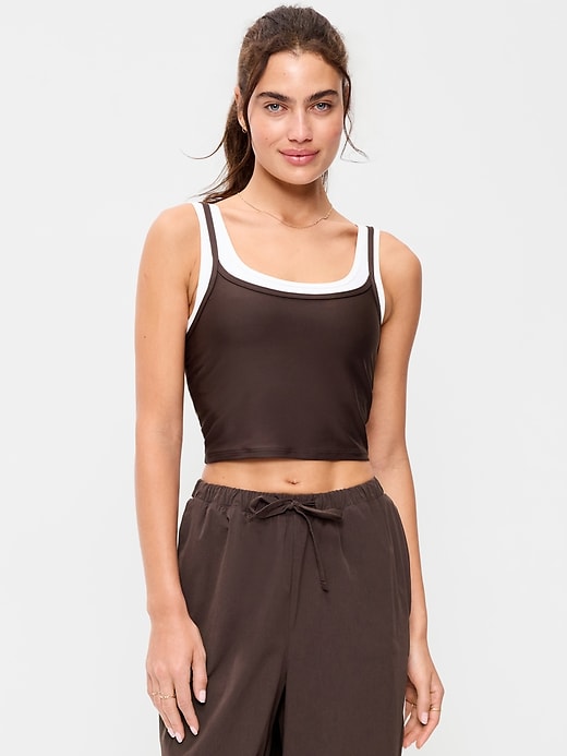 Image number 1 showing, PowerSoft Layered Longline Bra