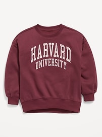 Image number 1 showing, College Oversized Graphic Tunic Sweatshirt for Girls