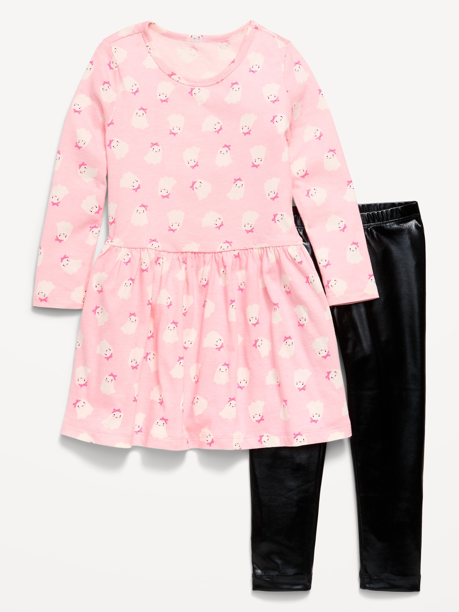 Printed Long-Sleeve Dress and Leggings Set for Toddler Girls, 50% Off