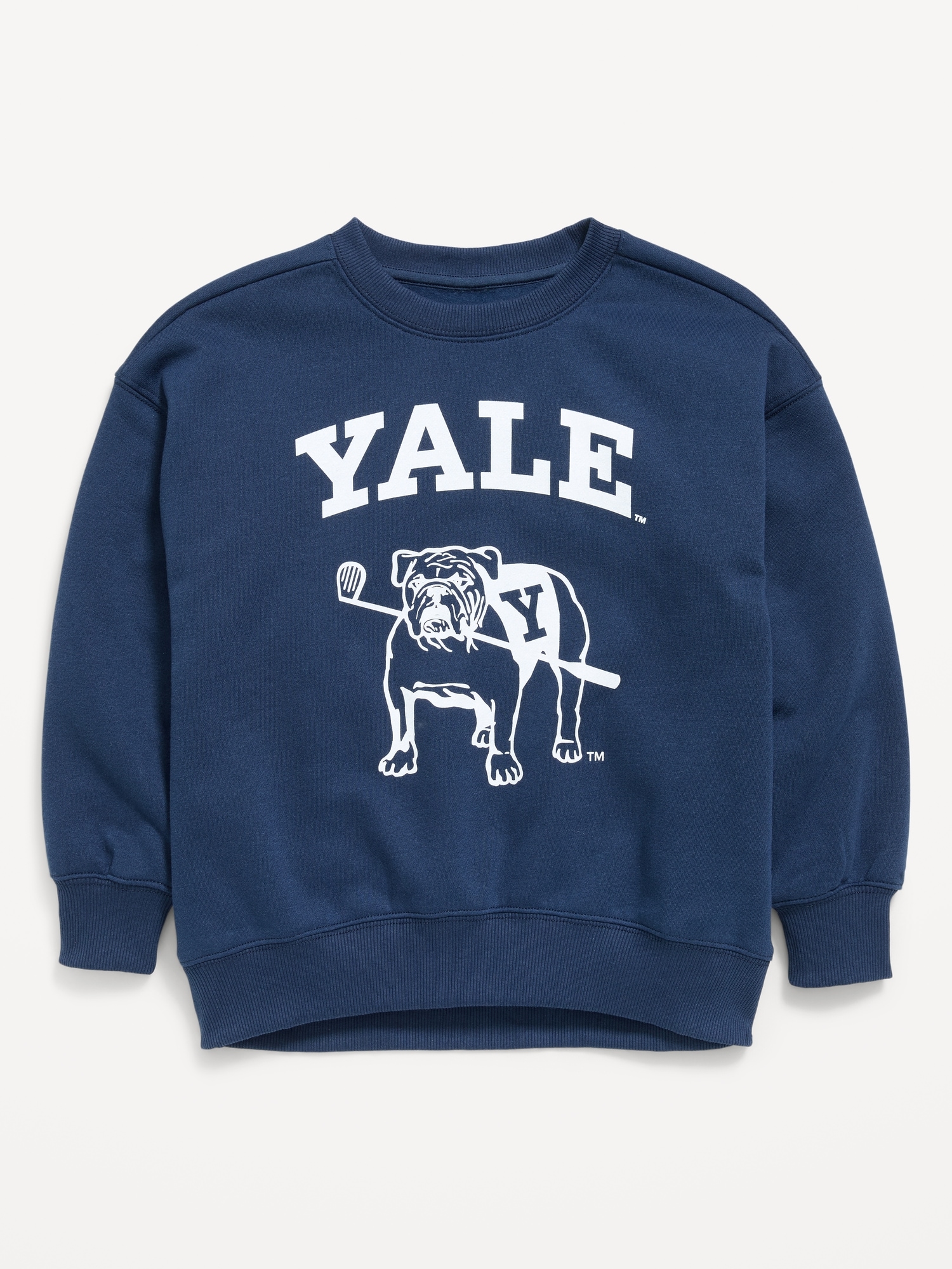 College Oversized Graphic Tunic Sweatshirt for Girls