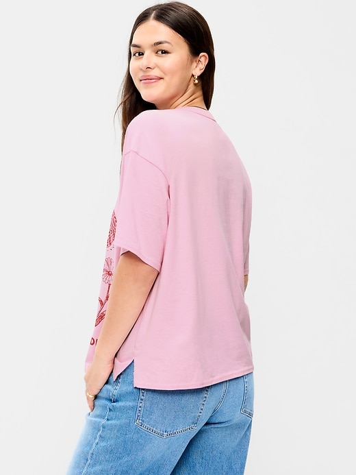 Image number 5 showing, Yosemite National Park™ Crew-Neck Oversized Crop T-Shirt