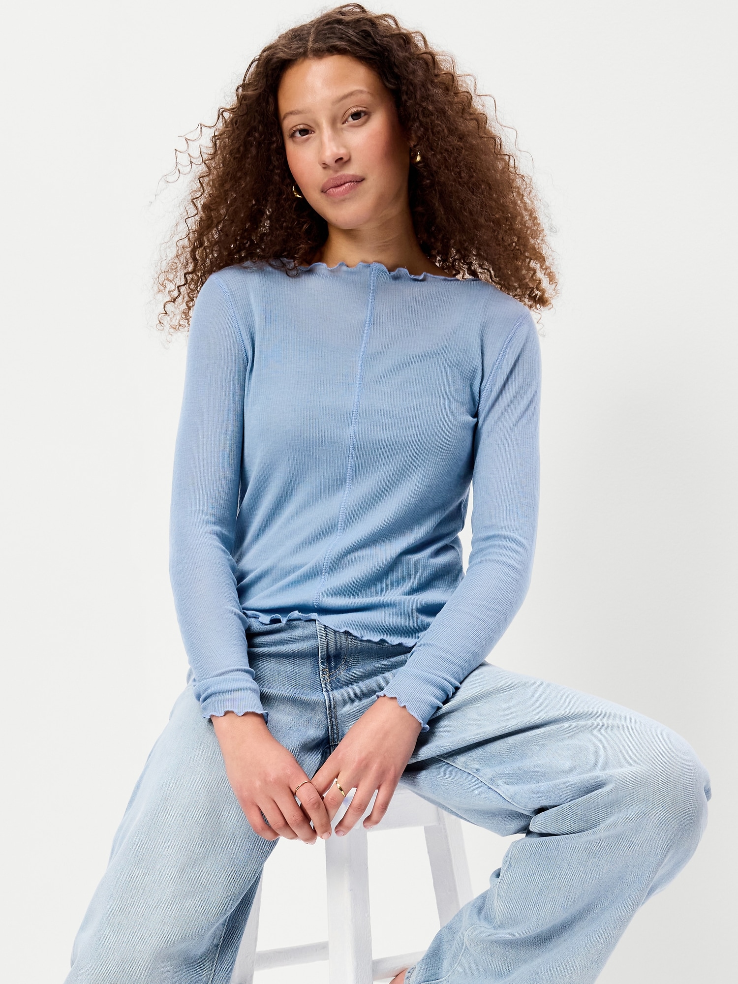 Lettuce-Edge Tissue T-Shirt