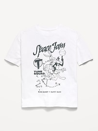 Image number 1 showing, Space Jam™ Oversized Gender-Neutral Graphic T-Shirt for Kids