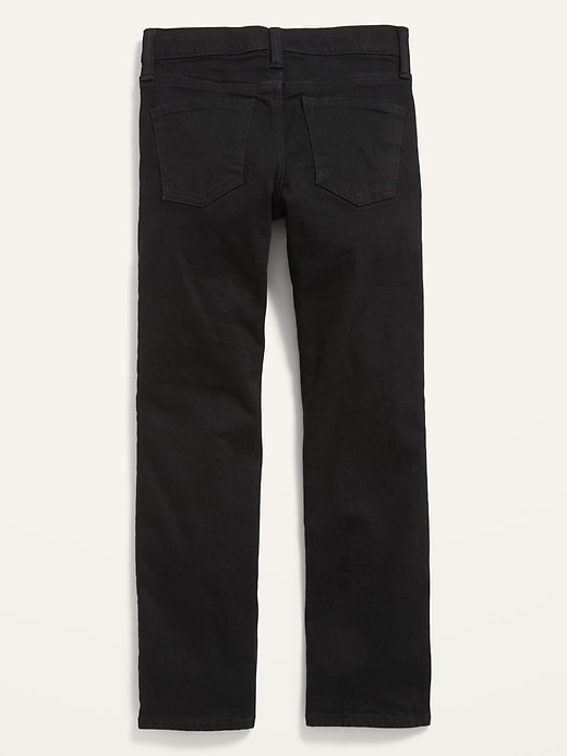 Image number 4 showing, Straight-Leg Built-In Flex Black Jeans for Boys