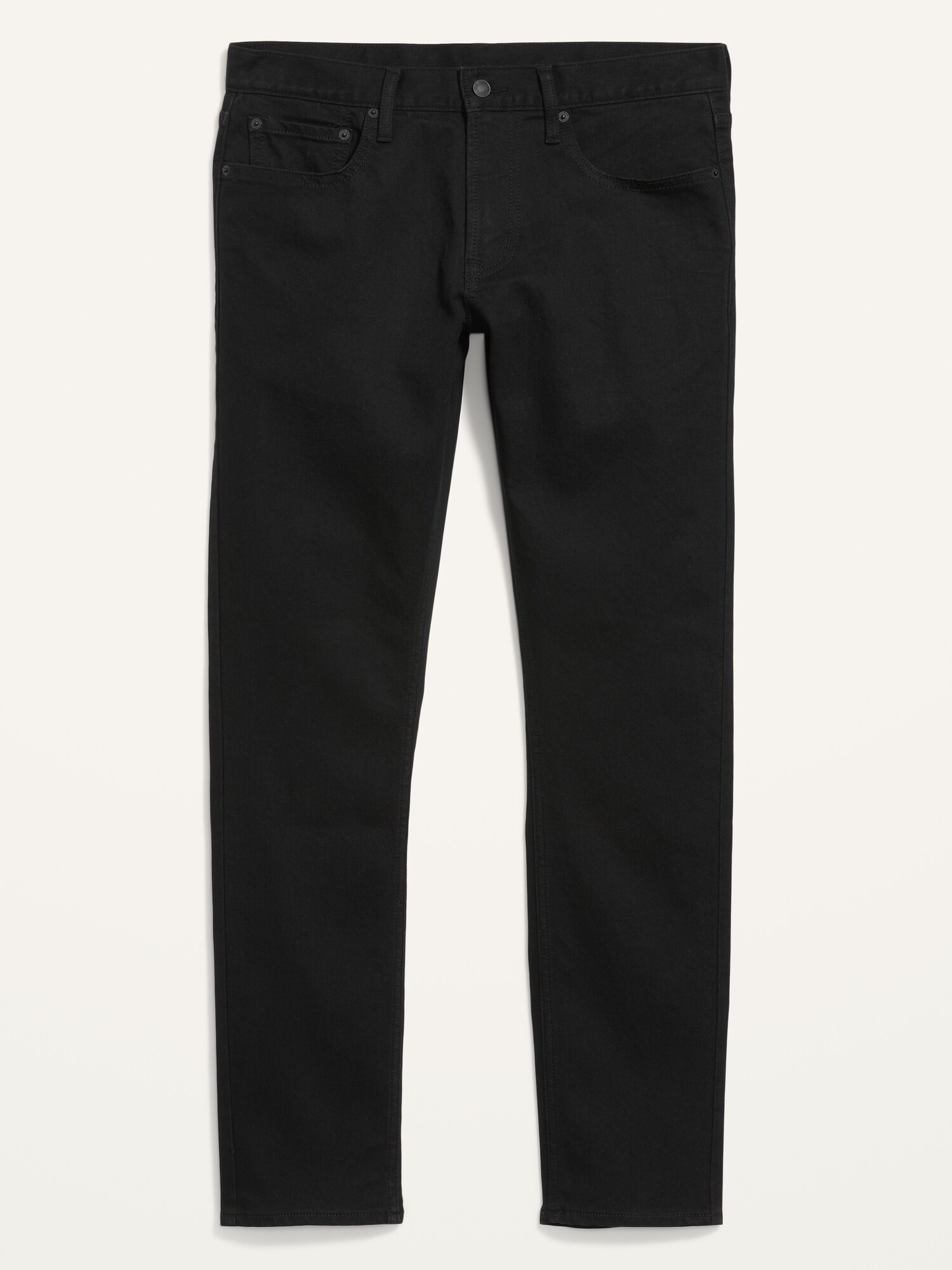 Мужские джинсы Old Navy Skinny Built-In Flex, цвет: Чёрный — фото 4