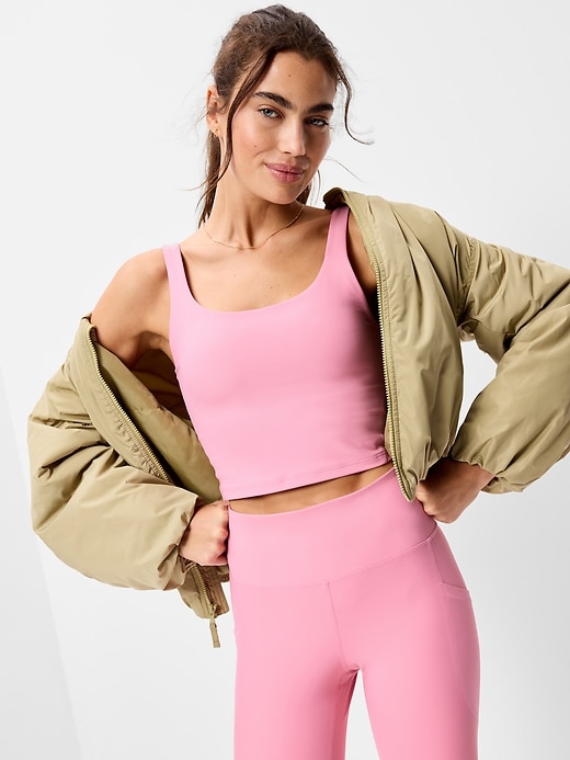 Image number 3 showing, Light Support PowerSoft Longline Sports Bra