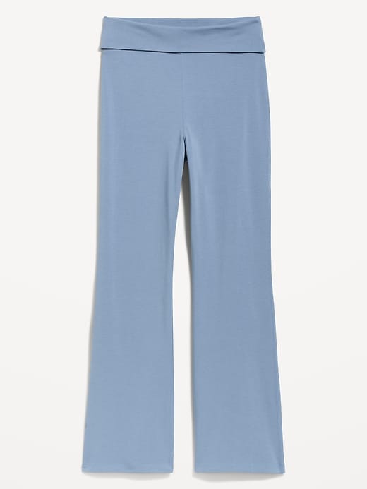 Image number 6 showing, High-Waisted PowerChill Fold-Over Bootcut Leggings